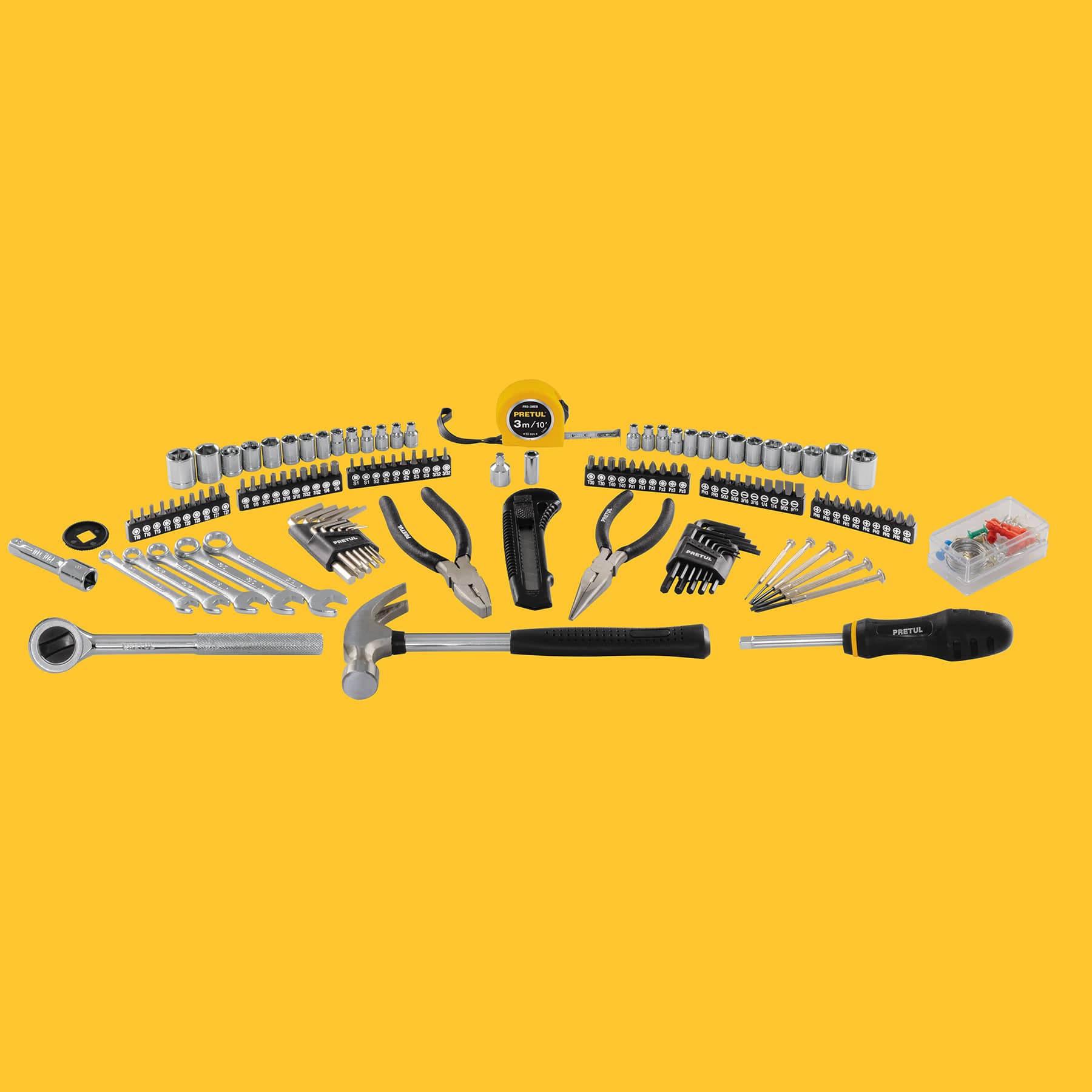 Juego De Herramientas Kit Mecánica Dados Puntas Llaves Allen.