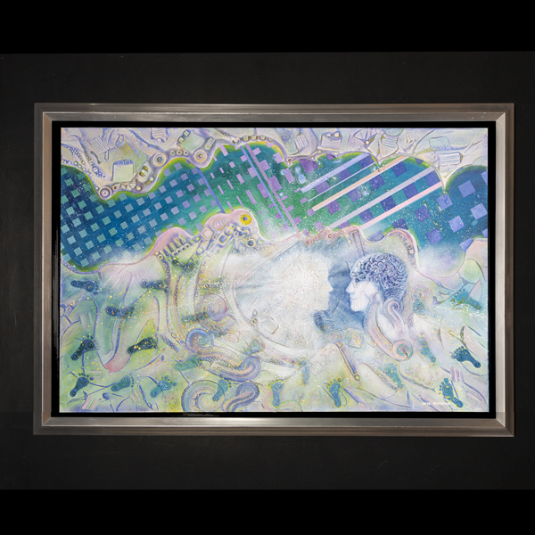 "DUALIDAD" Arte Mexicano Neocrotálico por Javier López Pastrana (Giclée) impresión en canvas lienzo de algodón listo para enmarcar 40x60cm