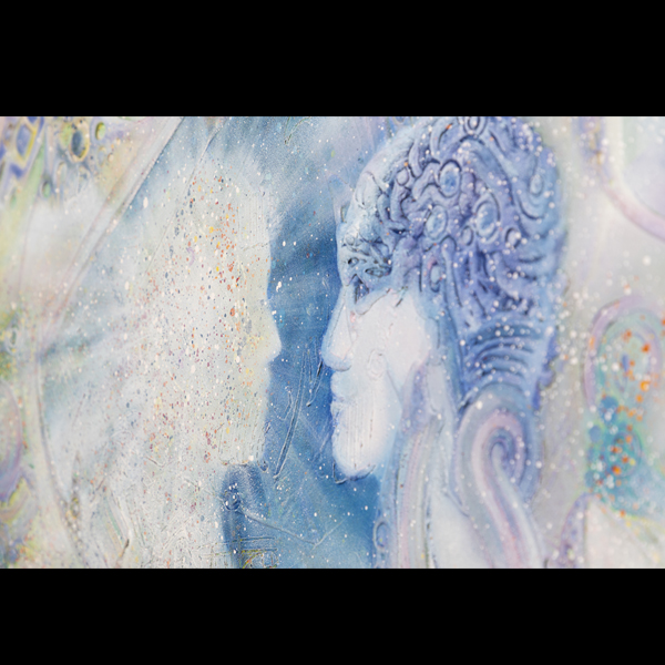 "DUALIDAD" Arte Mexicano Neocrotálico por Javier López Pastrana (Giclée) impresión en canvas lienzo de algodón listo para enmarcar 40x60cm