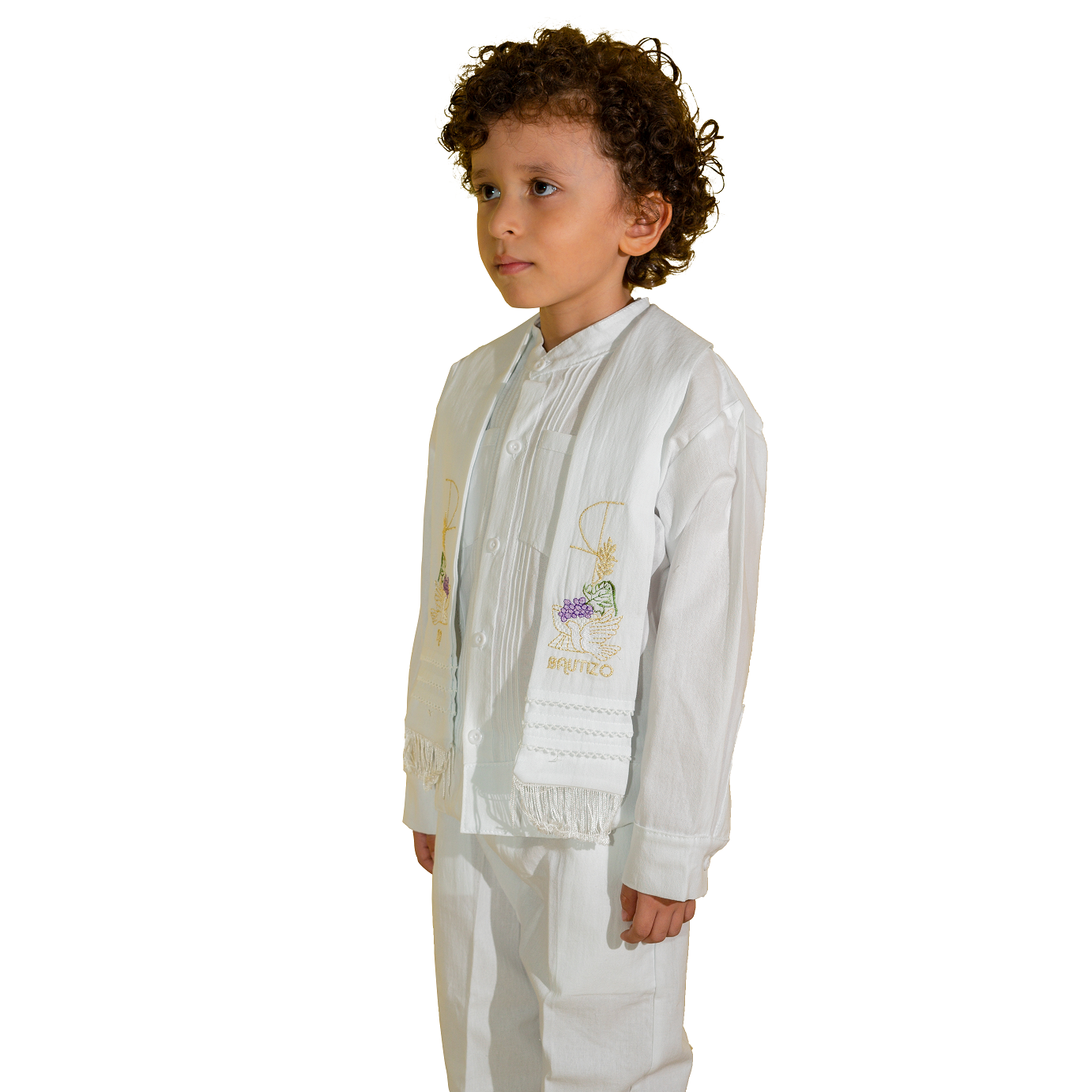 Conjunto de Manta en Manga Larga para Bautizo