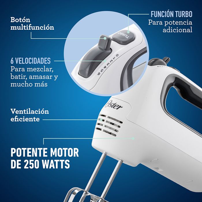 Batidora Manual Oster FPSTHM3532-013 blanca