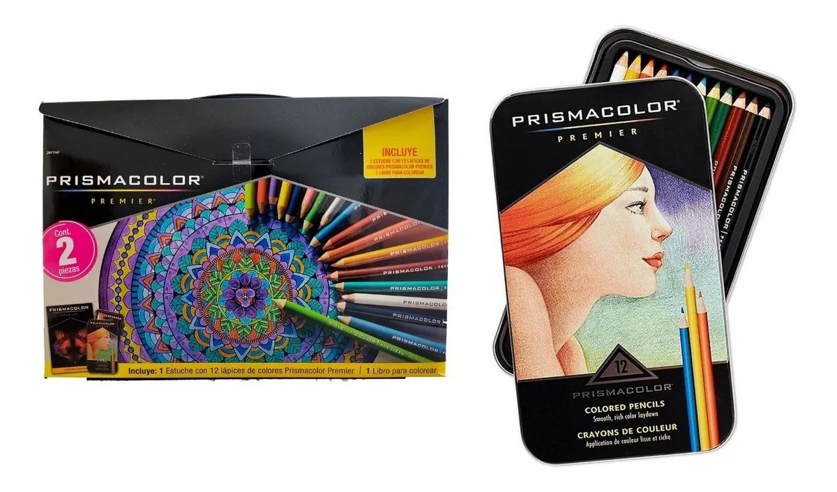 Colores Prismacolor Premiere Profesional Estuche Metal c/36 piezas