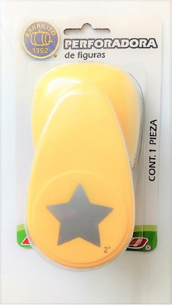 Perforadora De Figuras Barrilito Jumbo Estrella 5cm