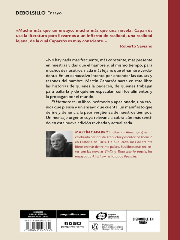 El Hambre Autor Caparrós, Martín