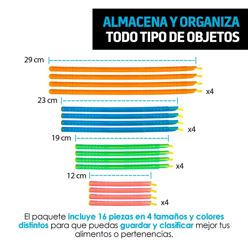 Selladores de Bolsas Para Almacenar Herméticamente 16pz Redlemon