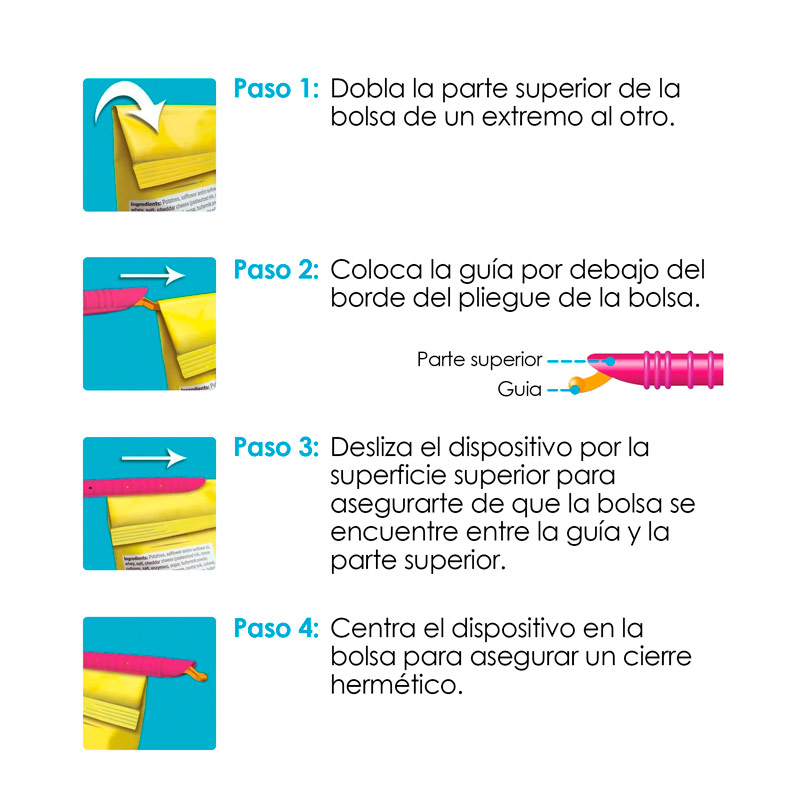 Selladores de Bolsas Para Almacenar Herméticamente 16pz Redlemon