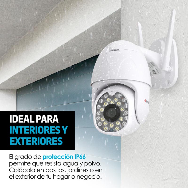 Cámara de Seguridad para Exterior WiFi HD Visión Nocturna Redlemon