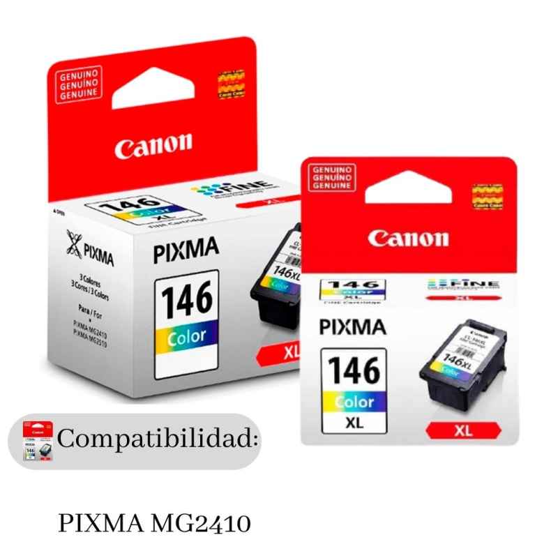 Cartucho canon 146 Cartuchos Tinta Canon 145 XL Negro 146XL Color Para Impresora TS3110 y MG2510