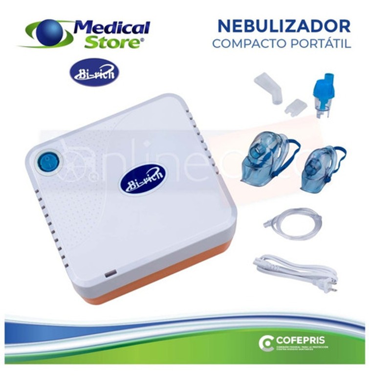 Nebulizador Compresor Compacto Adulto y Pediátrico Medical Store