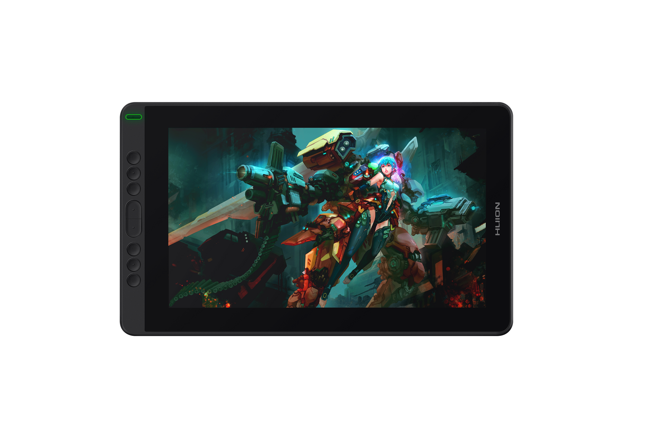 Tableta Gráfica Monitor Huion Kamvas 13 Diseño Dibujo Verde