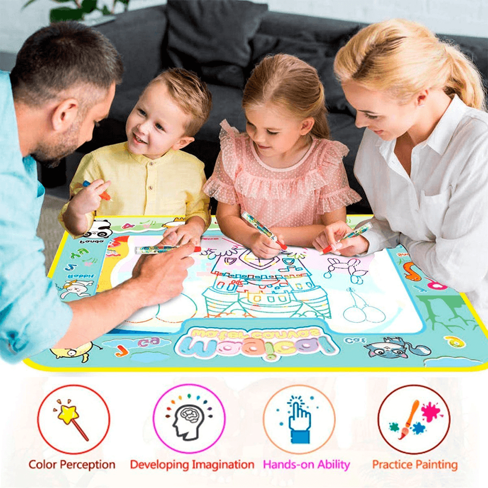 Tapete Para Dibujo Agua Magica Doodle Pizarra Dibujo 80x60cm