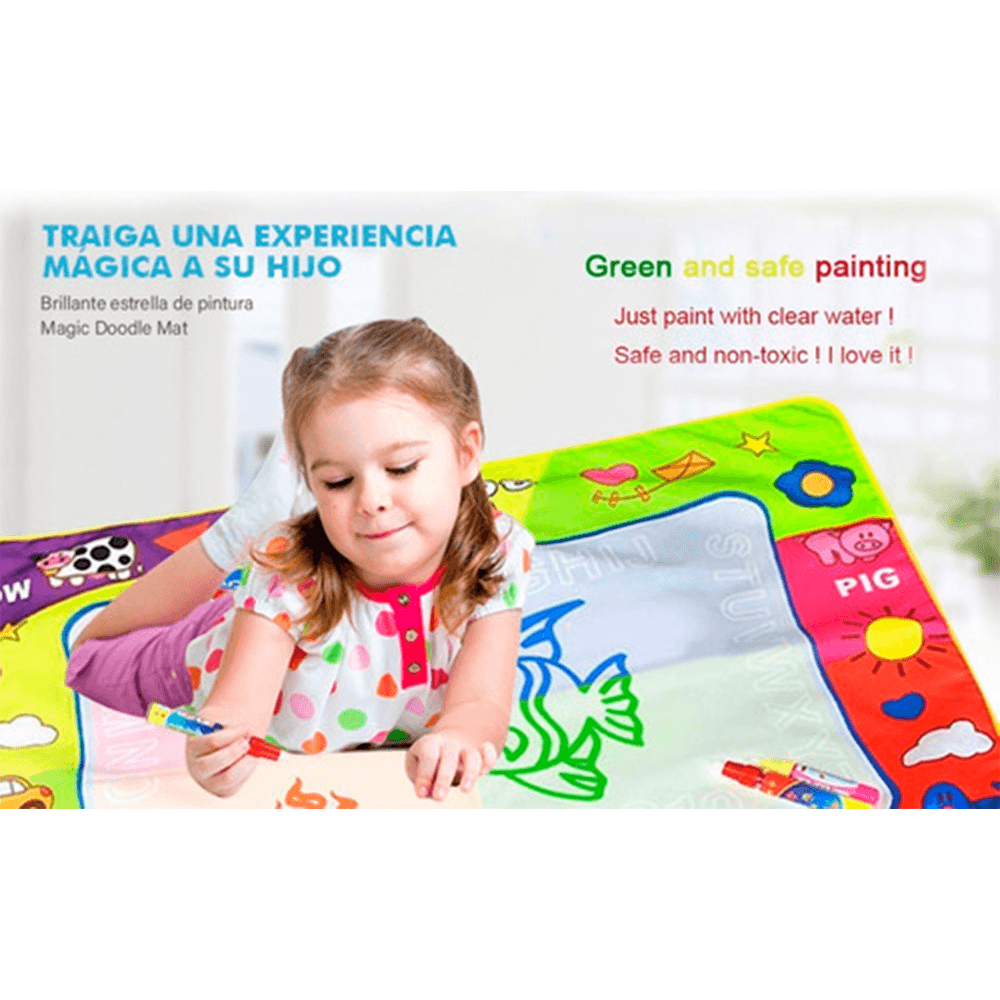 Tapete Para Dibujo Agua Magica Doodle Pizarra Dibujo 80x60cm
