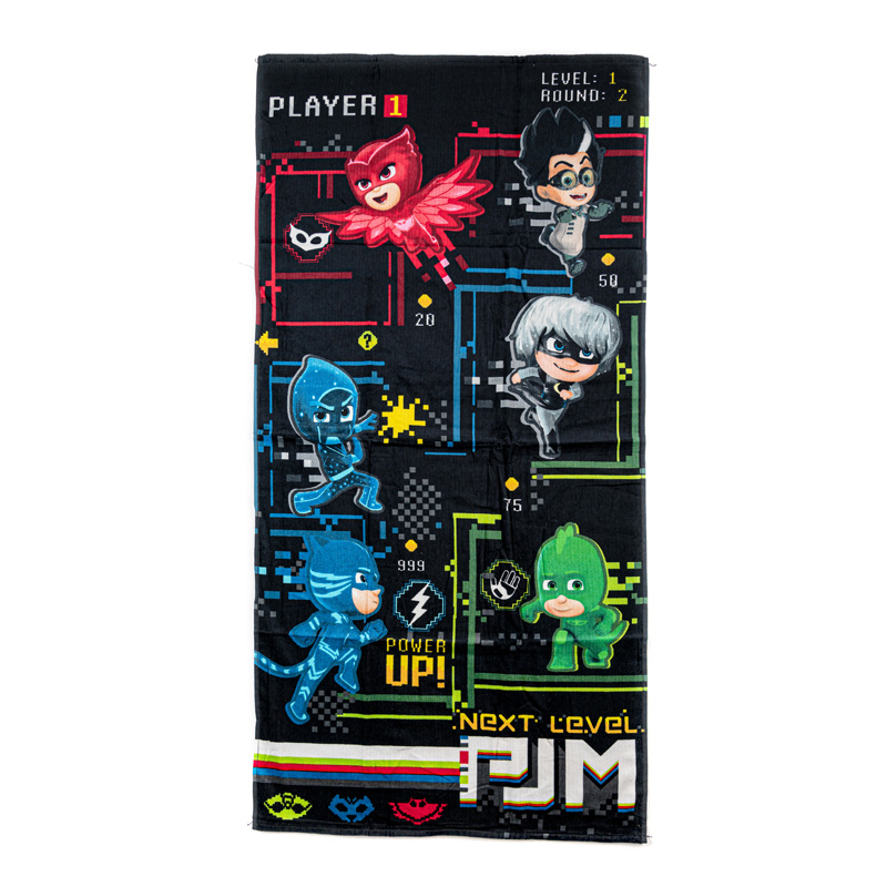 TOALLA DE PJ MASK NEGRO INFANTIL