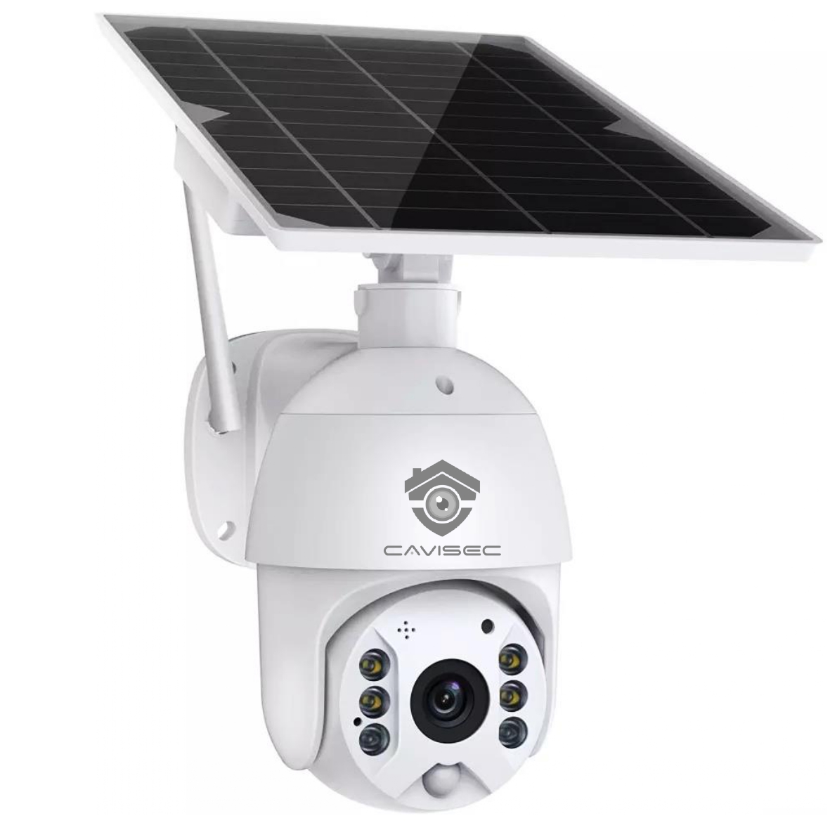 Cámara de seguridad Solar 4G Cavisec Vision Nocturna Full HD 1080p PTZ Impermeable Inalámbrica
