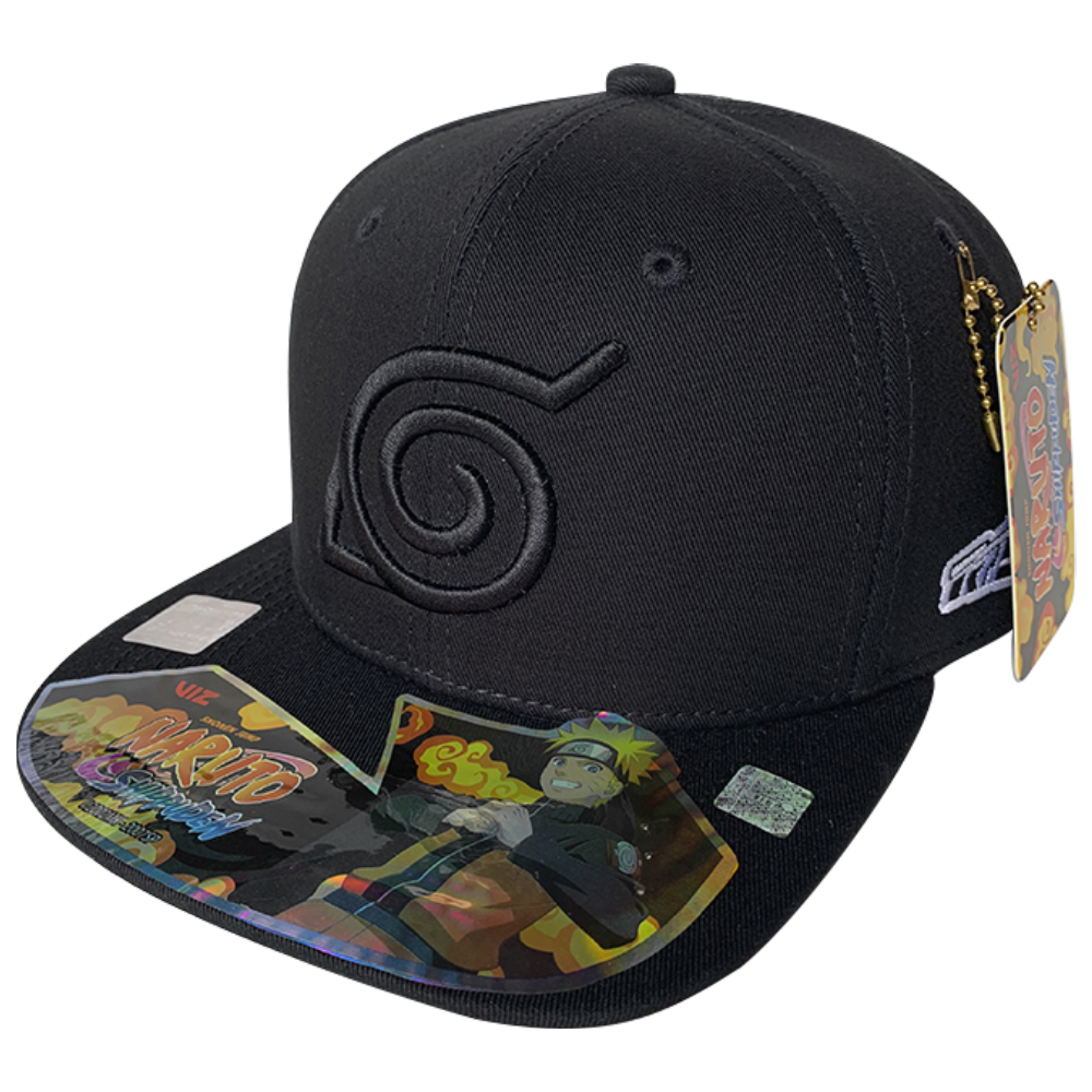 Gorra Naruto Shippuden, Naruto Uzumaki, logo bordado alto relieve