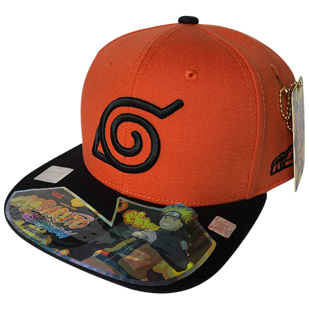 Gorra Naruto Shippuden, Naruto Uzumaki, logo bordado alto relieve