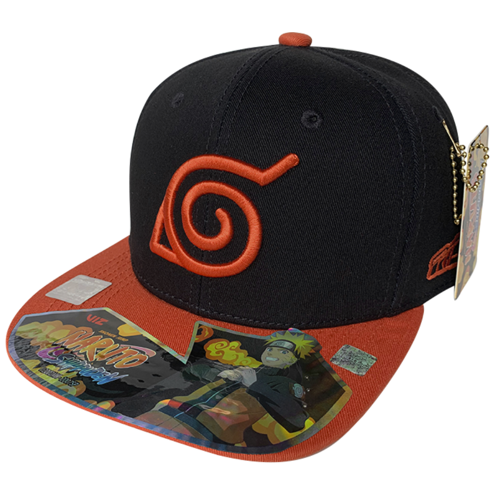 Gorra Naruto Shippuden, Naruto Uzumaki, logo bordado alto relieve