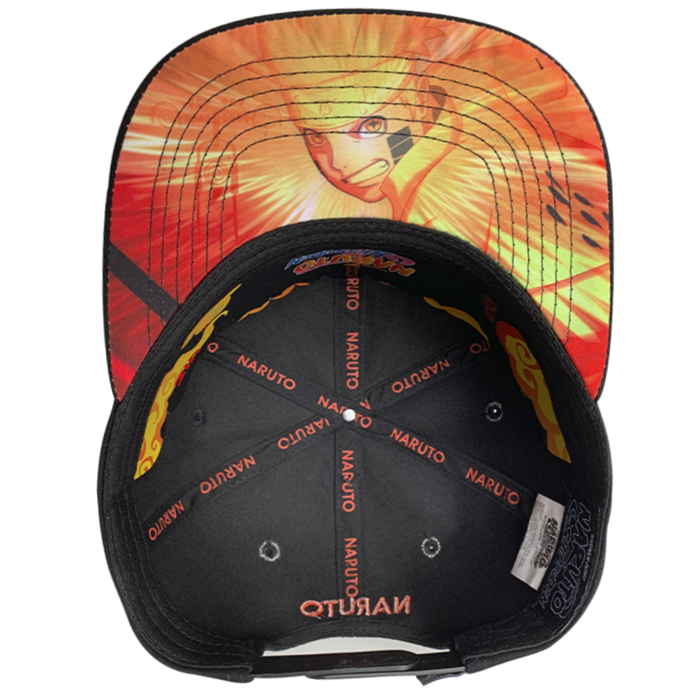Gorra Naruto Shippuden, Naruto Uzumaki, logo bordado alto relieve