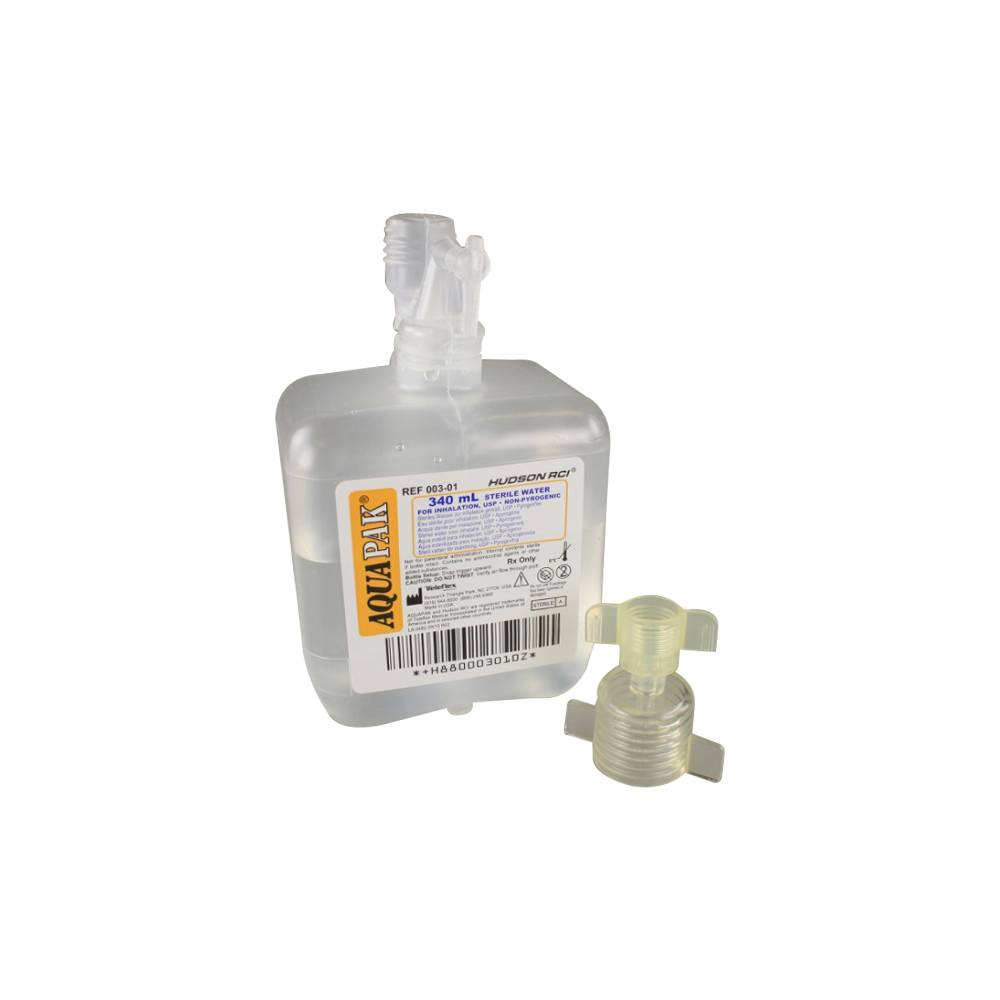 Vaso Humidificador Relleno C/adaptador Para Oxigeno 340 Ml