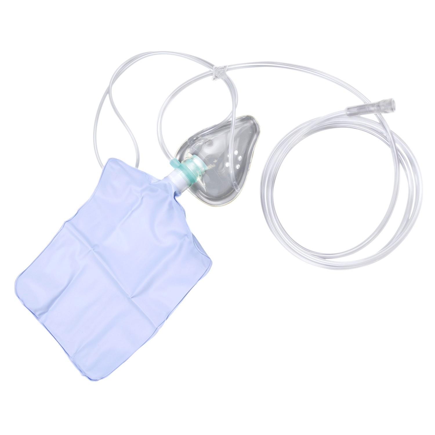 Mascarilla de Adulto para Oxigeno con Tubo y Bolsa de Reinhalación