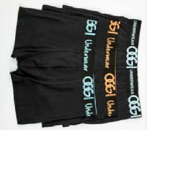 OGGI Trusa algodón corte trunk negro 4521201 Paquete 3 prendas