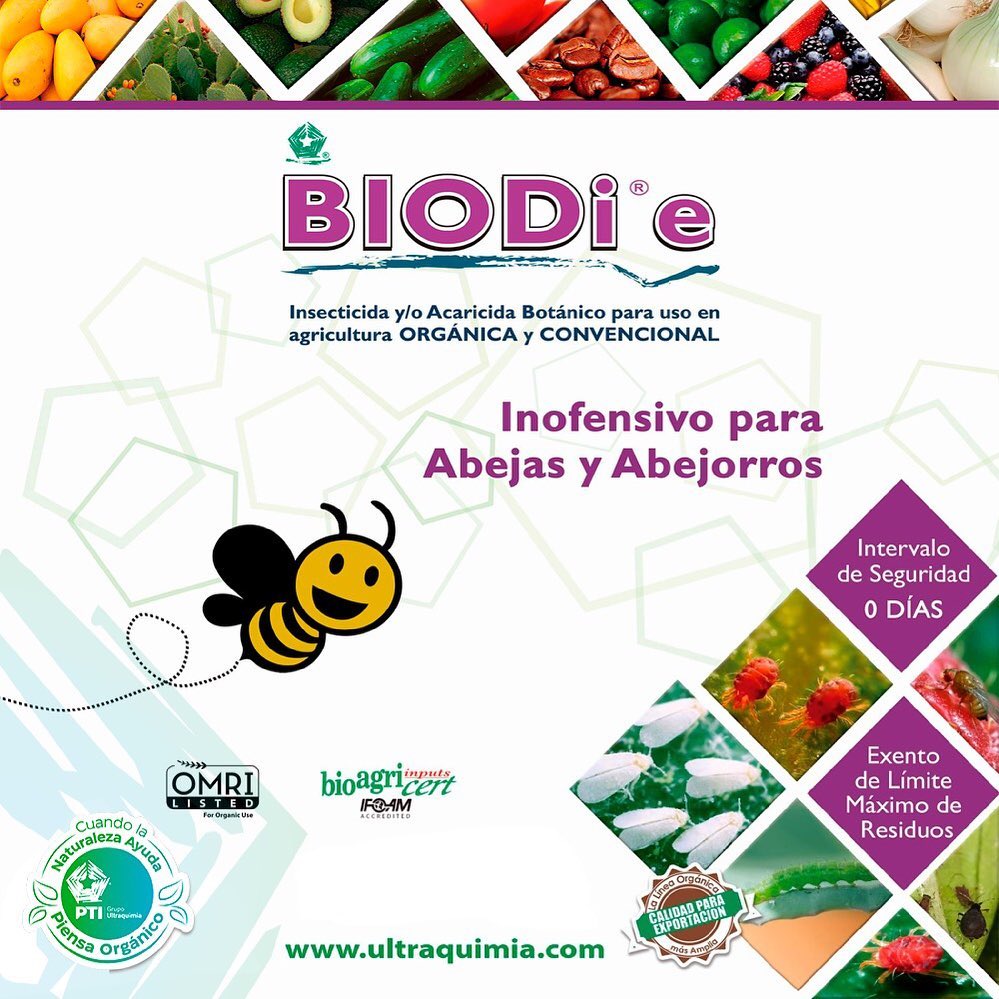 Insecticida Orgánico para Plagas del Jardín y Huerto BIODI PLUS 700 ml