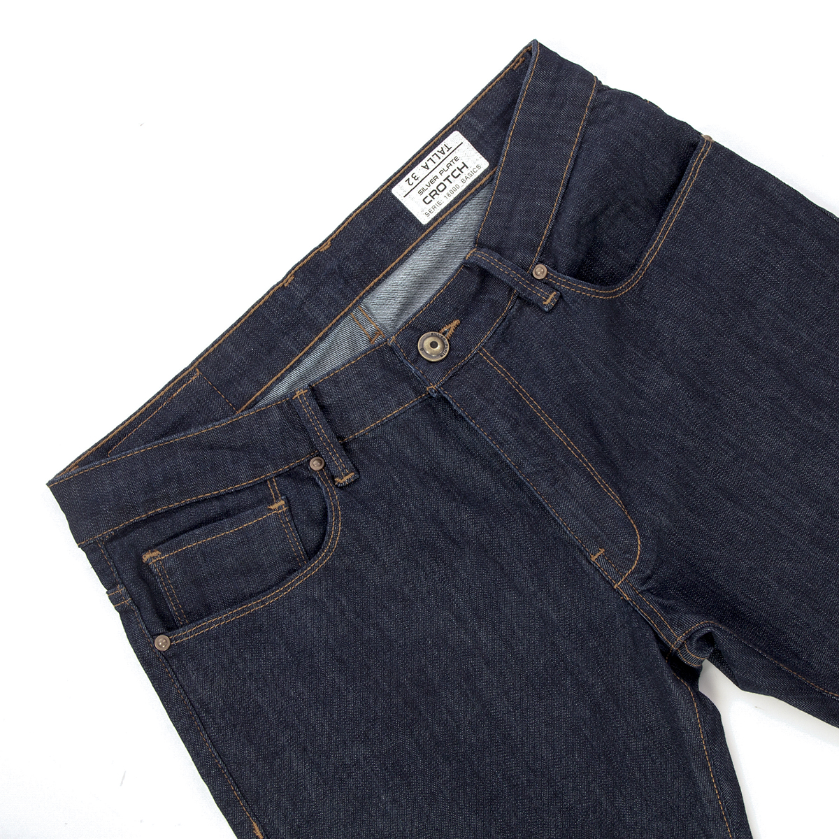 Jeans Regular Slim Fit Crotch 1803 Silver Plate