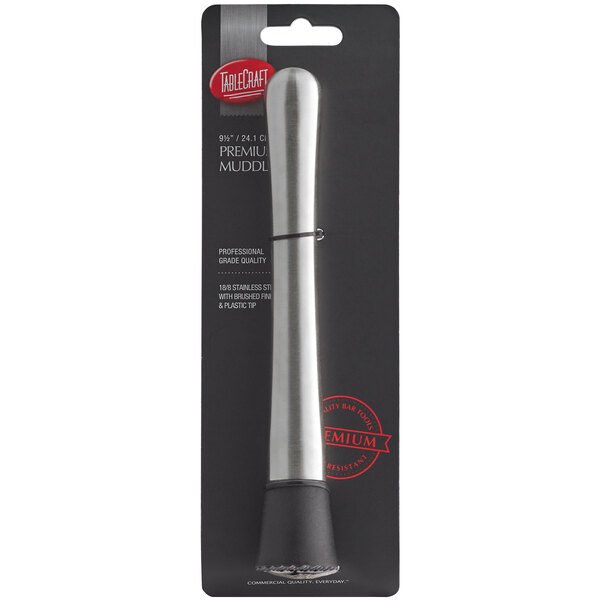 Macerador De Acero Inoxidable Tablecraft Muddler Bartender Mojitos