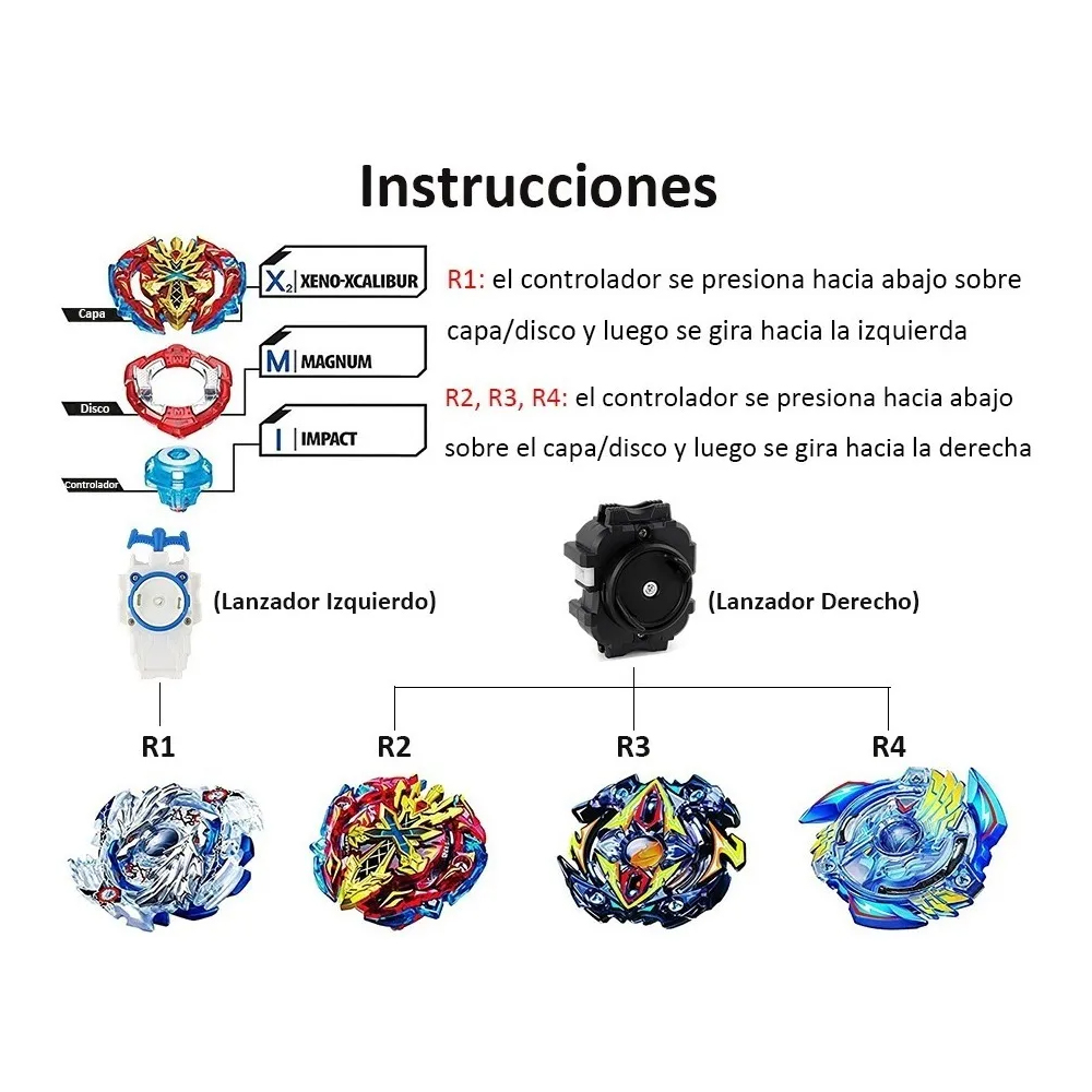 Beyblade Burst Game 4pcs Juguetes De Batalla Con Estadio.