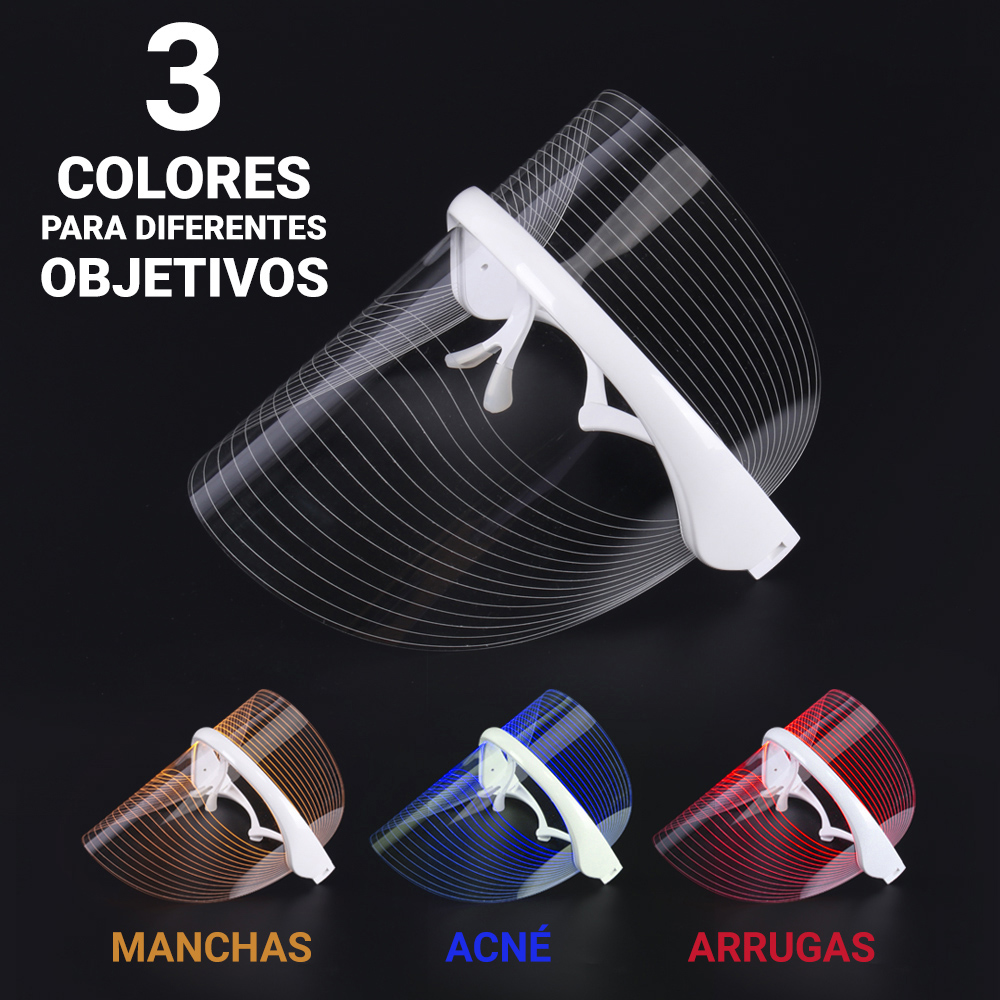 Vaporizador Sauna Facial  + Máscara Led de Rejuvenecimiento Lo Necesito