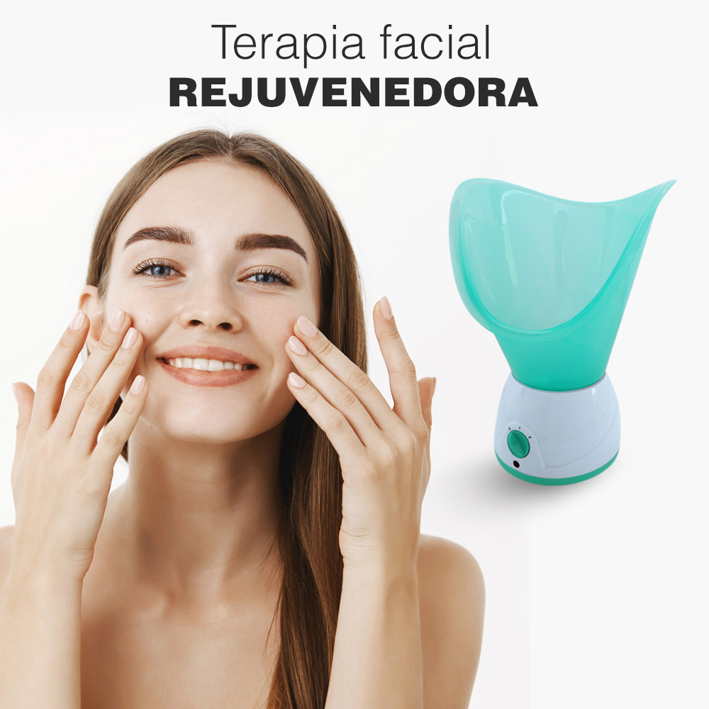 Vaporizador Sauna Facial  + Máscara Led de Rejuvenecimiento Lo Necesito