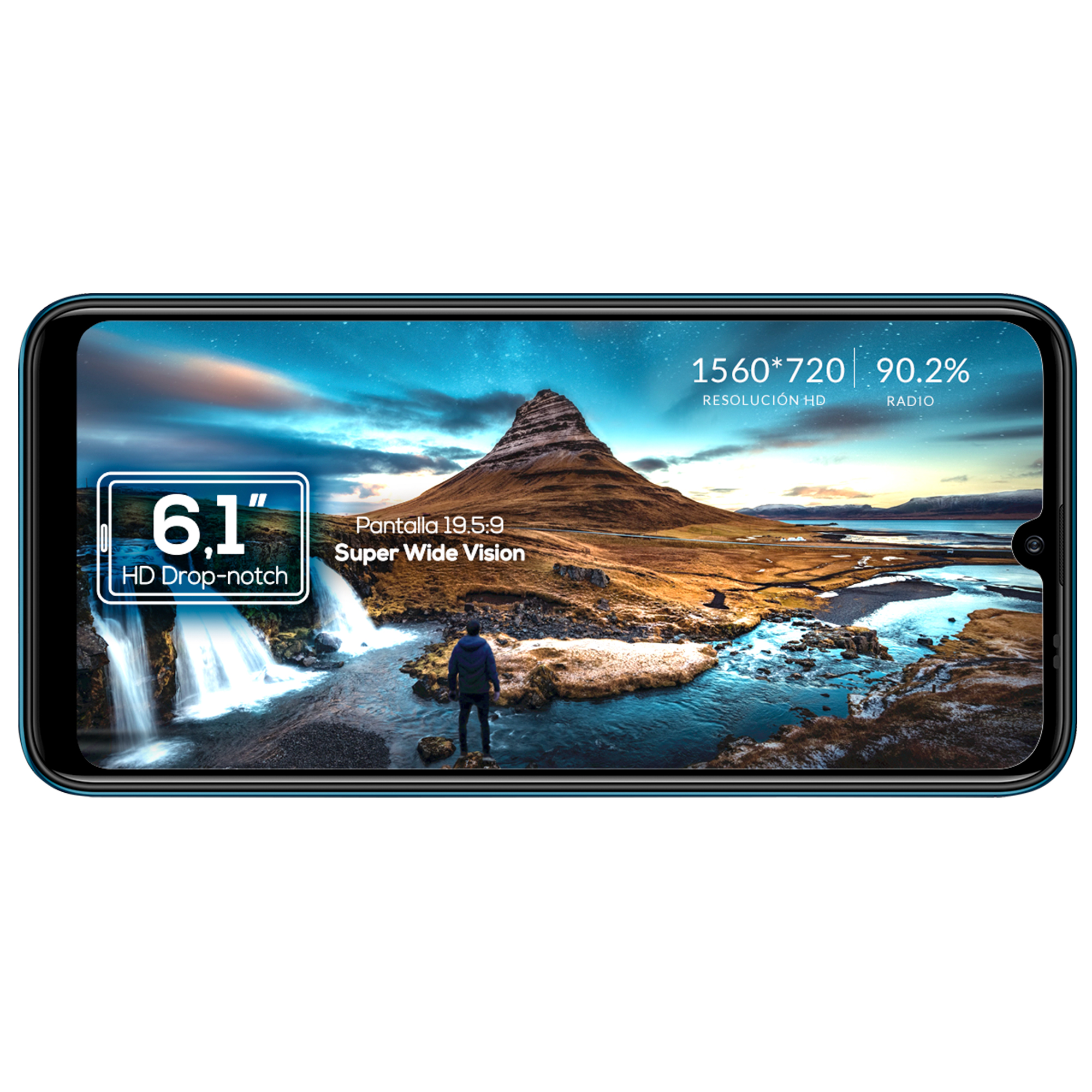 Teléfono Celular Smartphone 4G Lanix Alpha 1T, Verde, de 6.1'', Android 10, 3GB/32GB, con Cámara de 13+2+2MPX