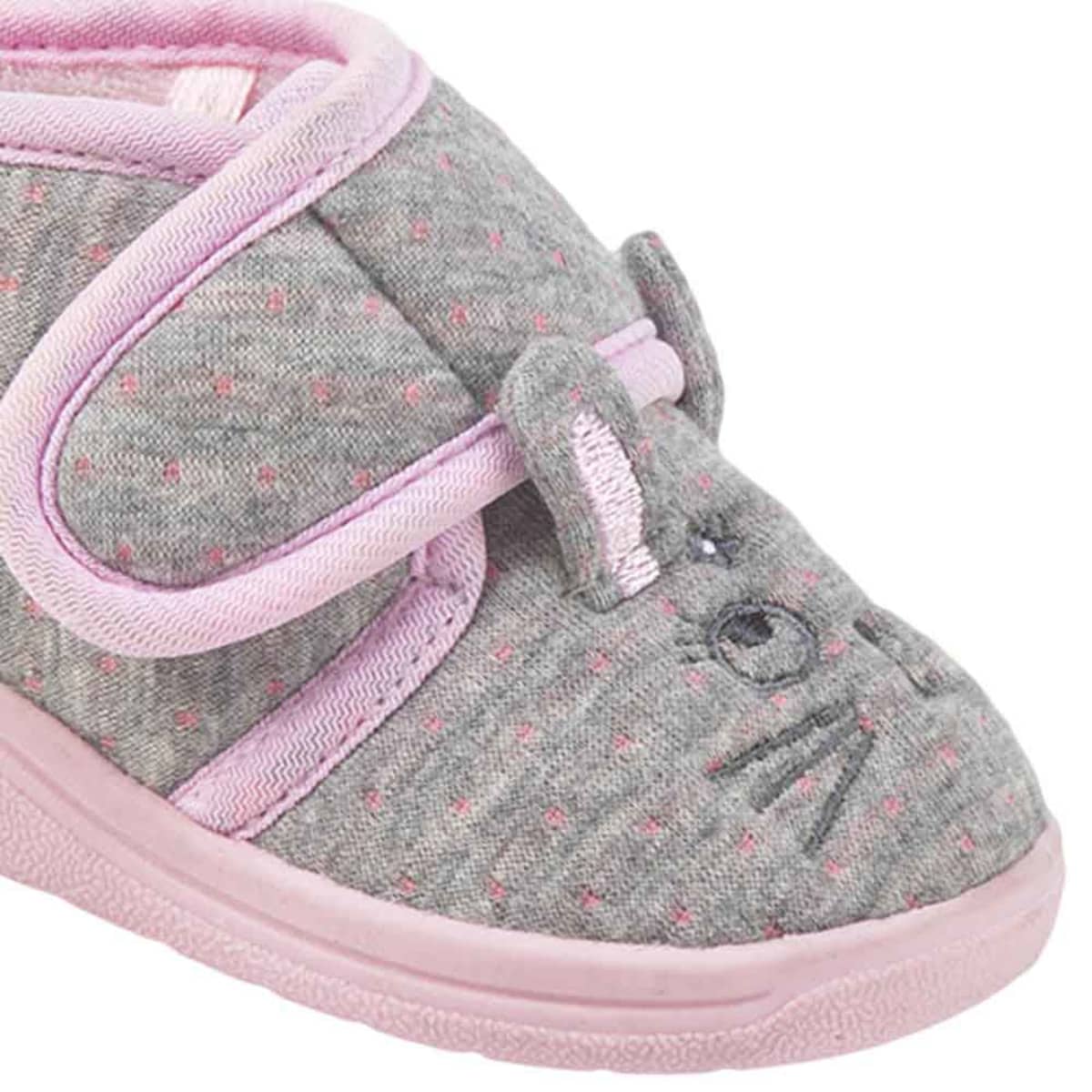 Pantufla para niña gris, en forma de ratón, Vivis Shoes Kids, mod. 182036