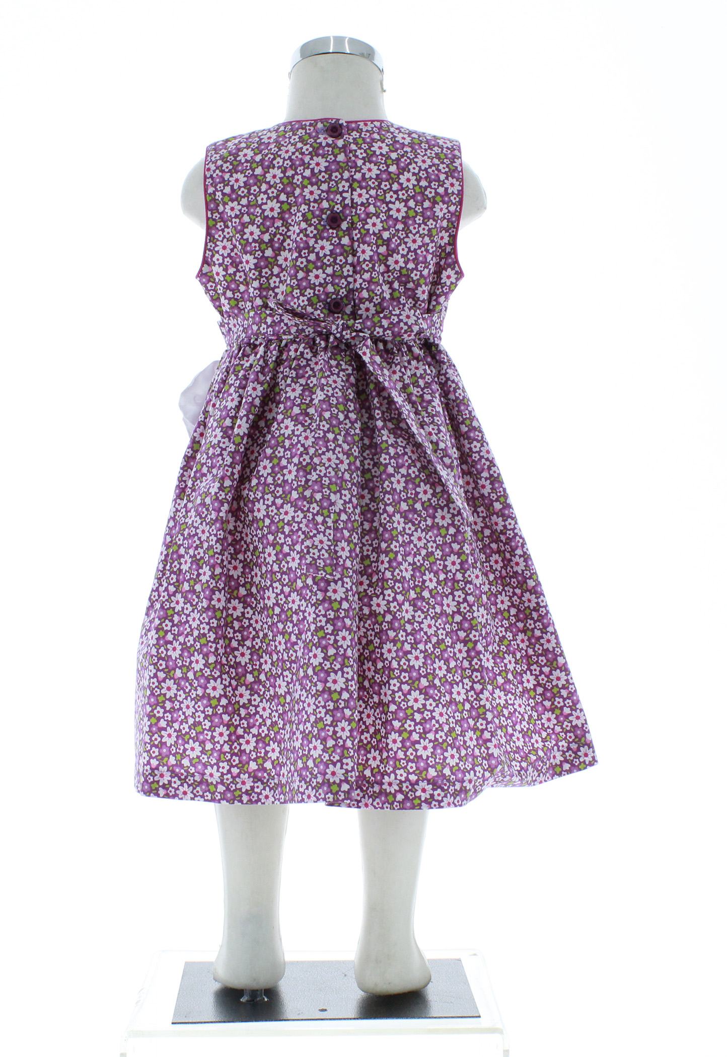 Vestido Niña Morado Floreado 1 a 12 años 2724.