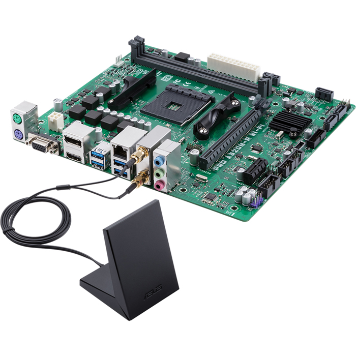 Tarjeta Madre ASUS PRO A320M-R WIFI AM4 DDR4 Micro ATX OEM