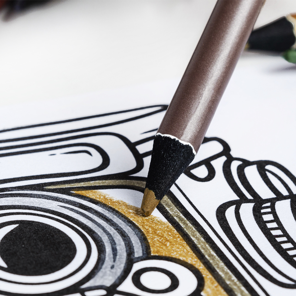 Lápices de Colores Metálicos Pelikan con 12 piezas