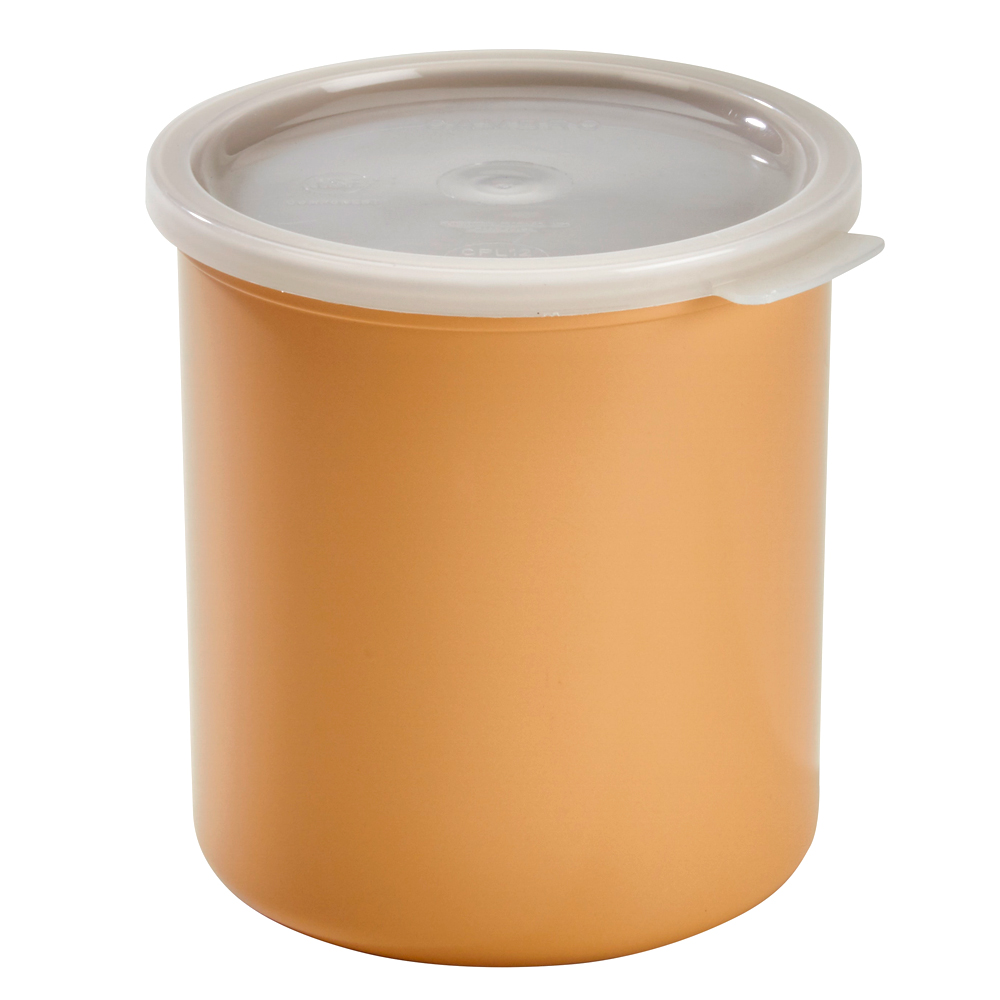 Contenedor de plástico con tapa para almacenamiento de alimentos . Color beige. Cambro CP27133