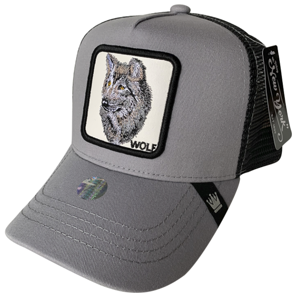 Gorra Trucker Poliester Play New York Parche de Animales WOLF
