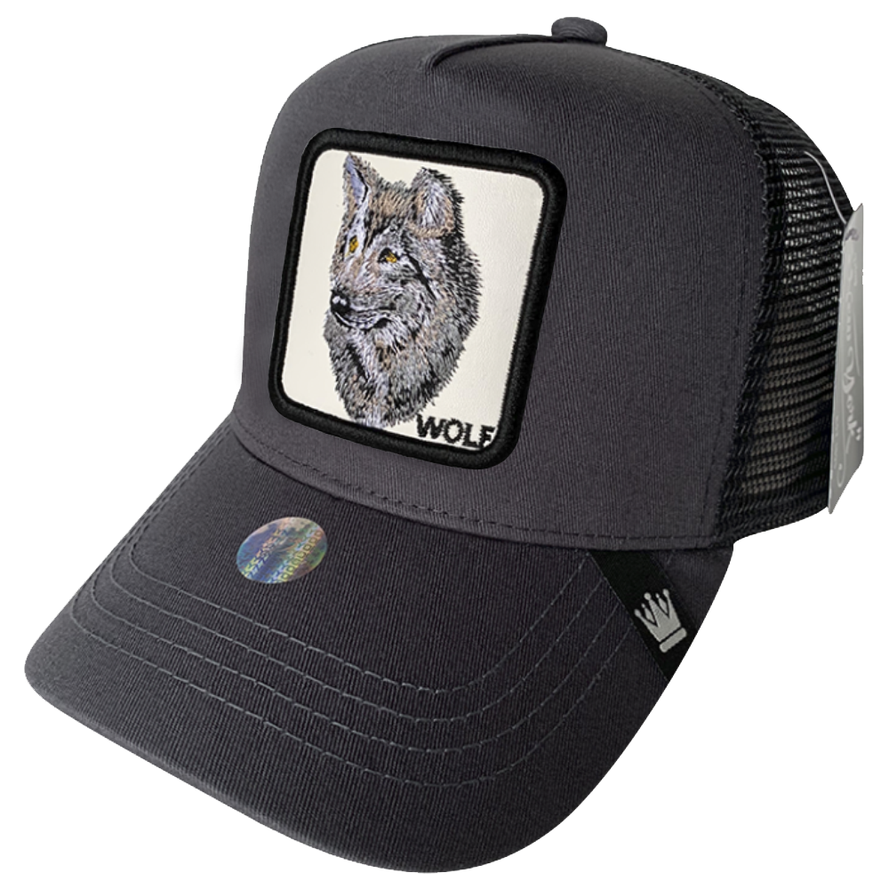 Gorra Trucker Poliester Play New York Parche de Animales WOLF