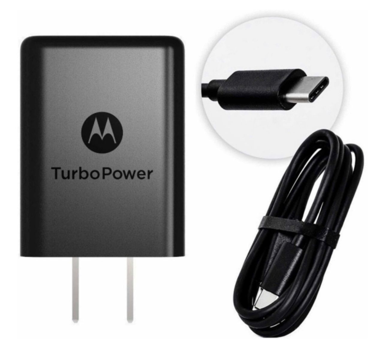 turbo cargador motorola con entrada tipo c