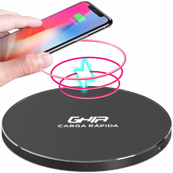 Cargador Inalambrico Qi Qc2.0 10w Carga Rapida Para Celular