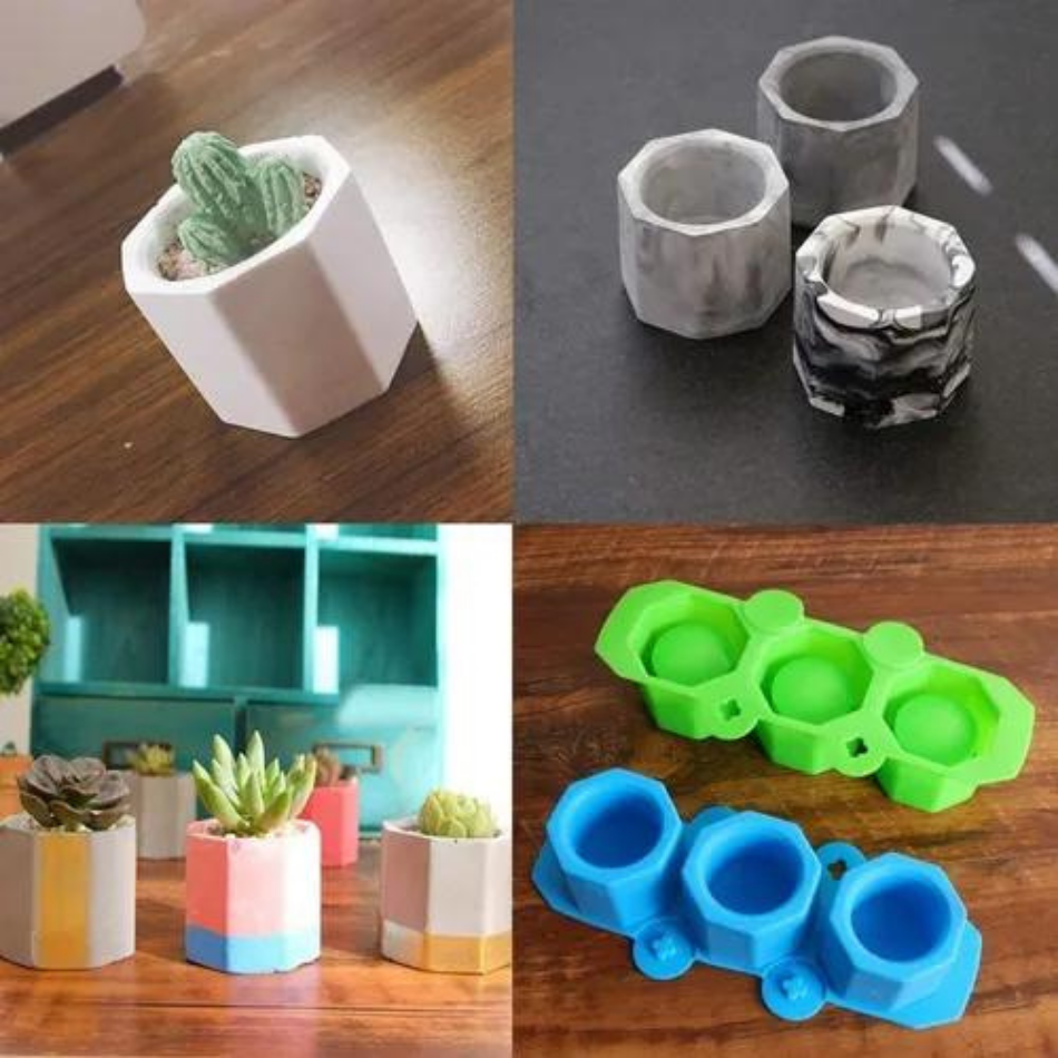 Moldes De Silicon Multiusos Para Maceta Hielo Vela Creativo Para Manualidades Y Decoracion