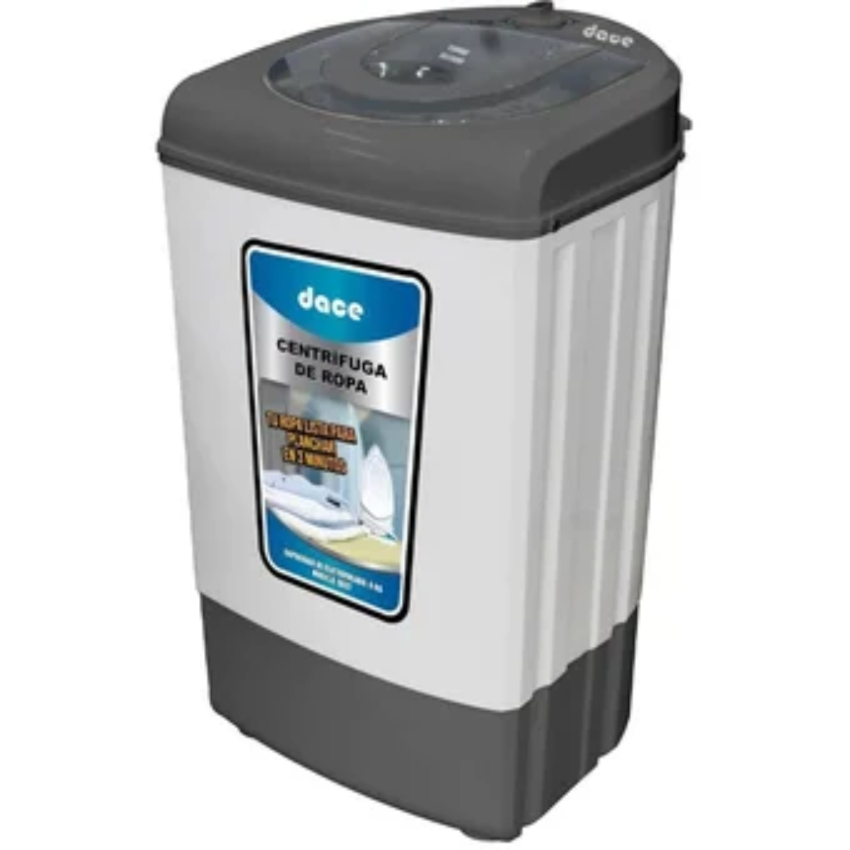 CENTRIFUGADORA DACE SD37 8KG BLANCA/GRIS ORT9**