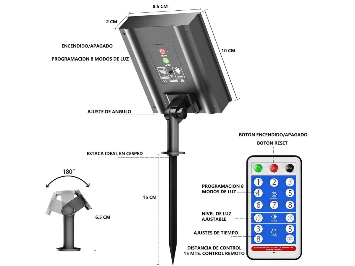 Serie De Luces Navideña Solar 30 Metros 300 Leds 8 Modos De Luz (Cálida) Perfecta Para Interior y Exterior Guirnaldas Led Decoración Para Fiestas, Habitación, Navidad, Halloween, etc.