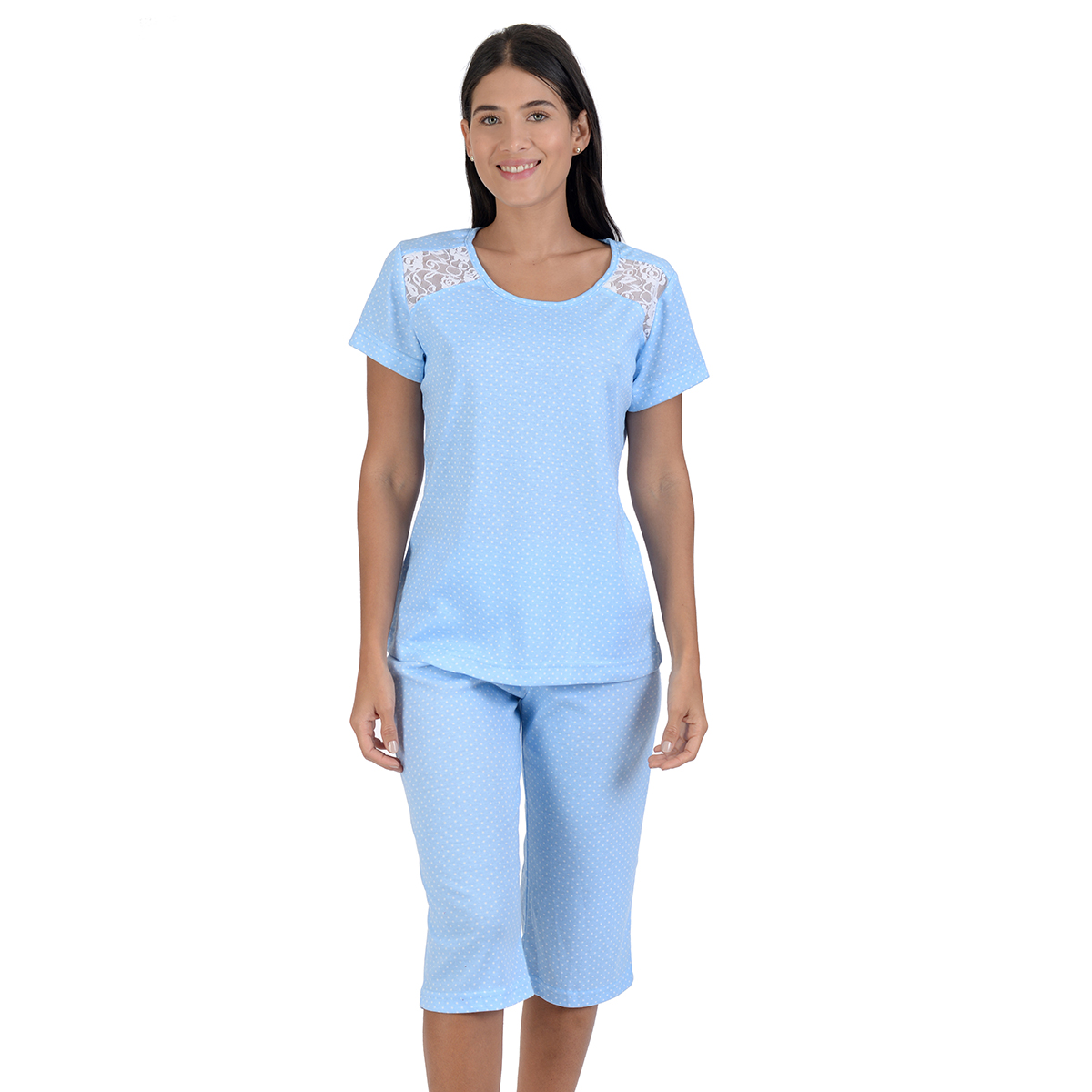 Pijama Mujer Nite Nite 604 Manga corta y Pantalón Capri