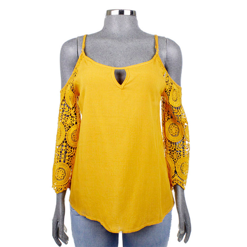 Blusa Moda Mujer Hombro Descubierto Manga Larga V-k113