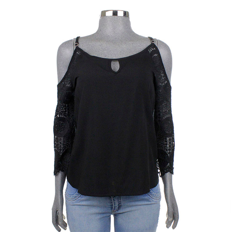Blusa Moda Mujer Hombro Descubierto Manga Larga V-k113