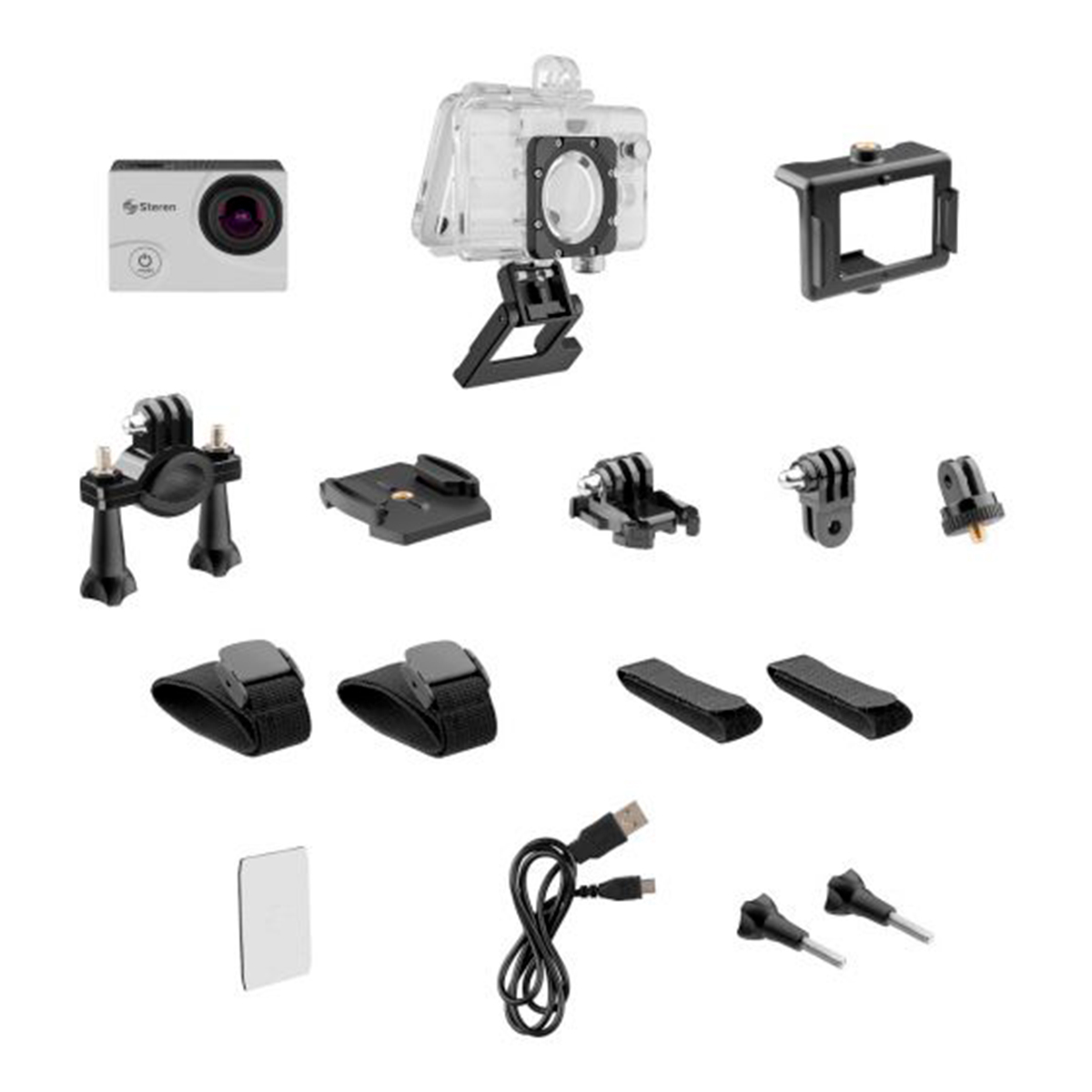 Cámara deportiva sumergible STEREN CAM-500 Vincúlala por Wi-Fi a tu celular