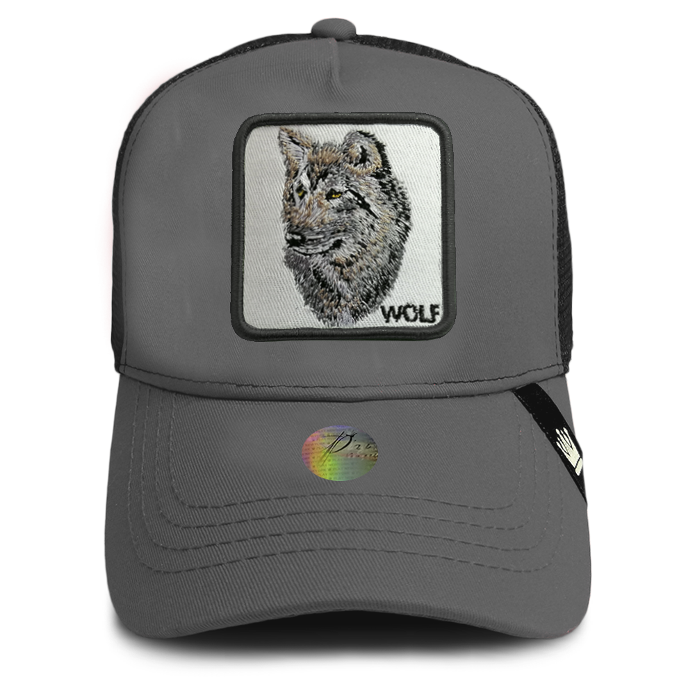 Gorra Trucker Poliester Play New York Parche de Animales WOLF