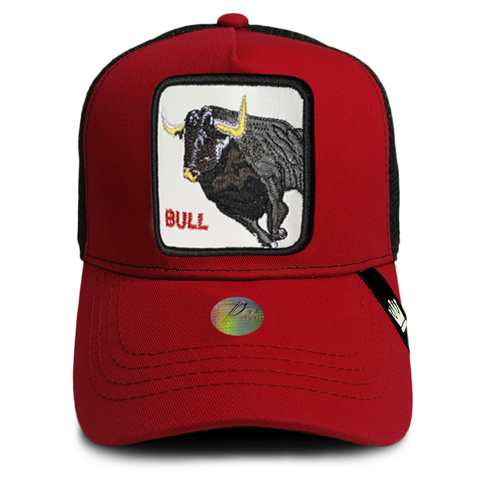 Gorra Trucker Algodón Play New York Parche de Animales BULL